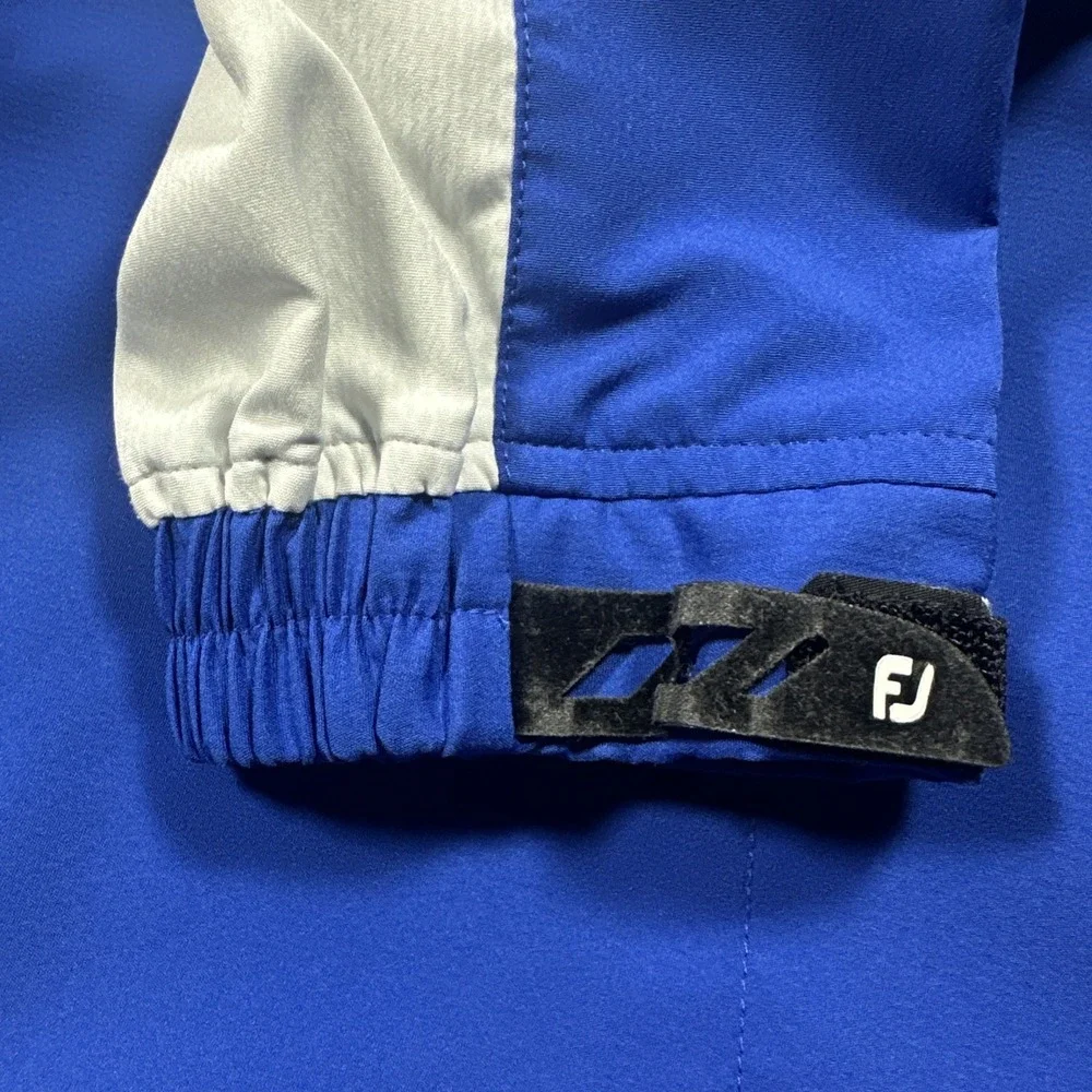 FJ Footjoy Golf Pullover 1/4 Zip Men XL Blue Spooner Golf Club LS Jacket